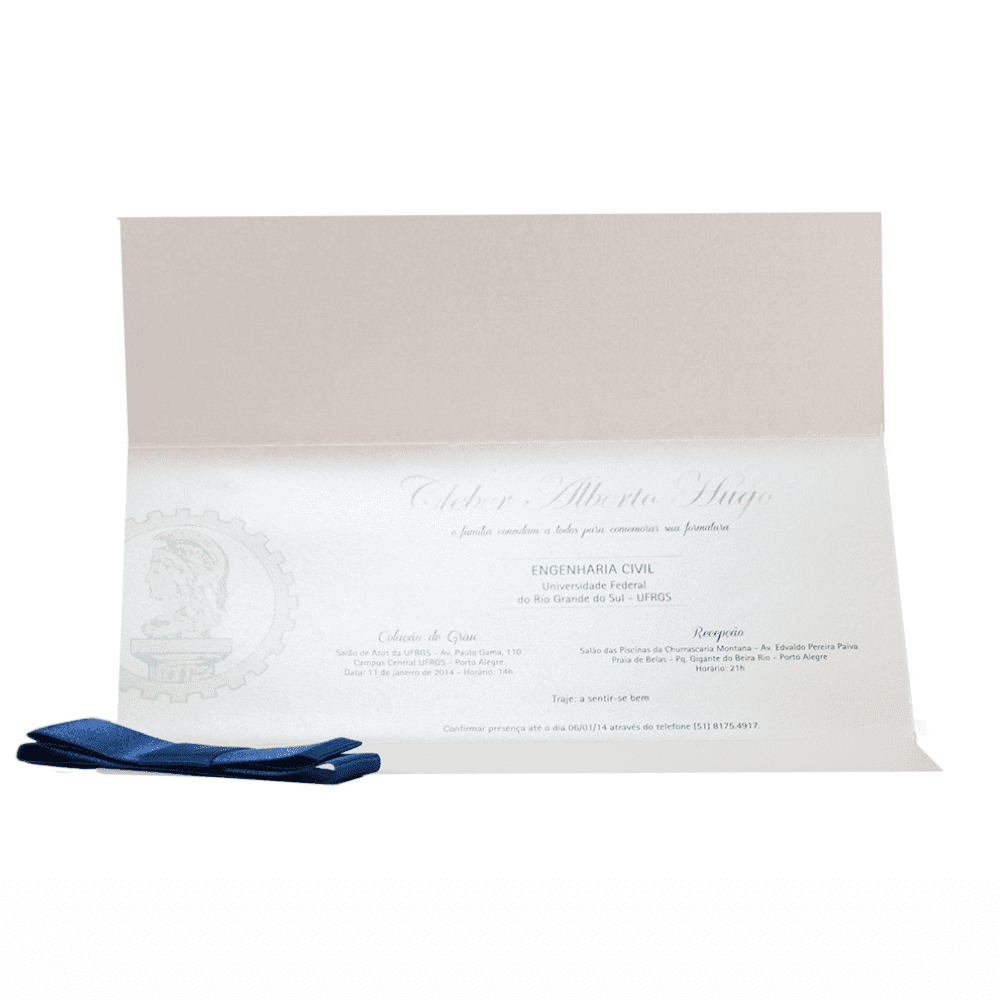 Convite de Formatura – Cód. 519 - DMF Gráfica e Brindes